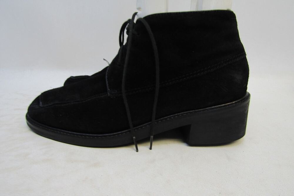 ANN TAYLOR Womens Size 7.5 M Brown Suede Lace Up Ankle Fashion Shoes